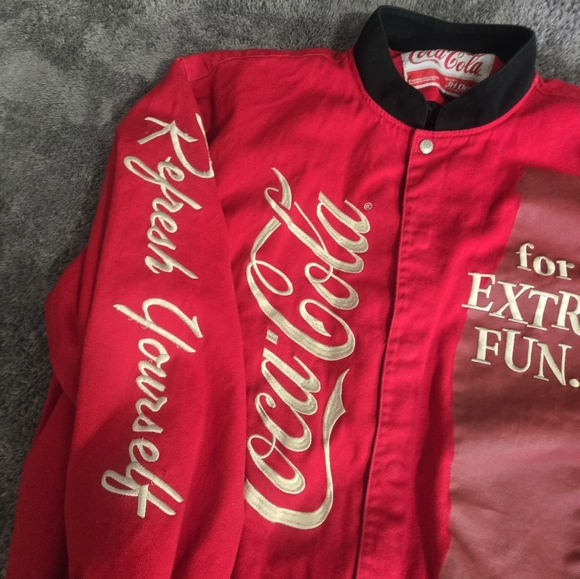 Vintage Nascar Racing Jacket JH Design Coca Cola Sz 2XL RARE - Picture 14 of 16